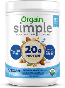 Orgain Organic Simple Vegan Protein Powder - Creamy Vanilla